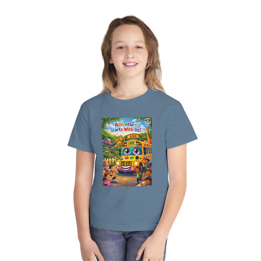 Lani™ Youth Midweight Tee – "Adventure Starts With Us!" Graphic