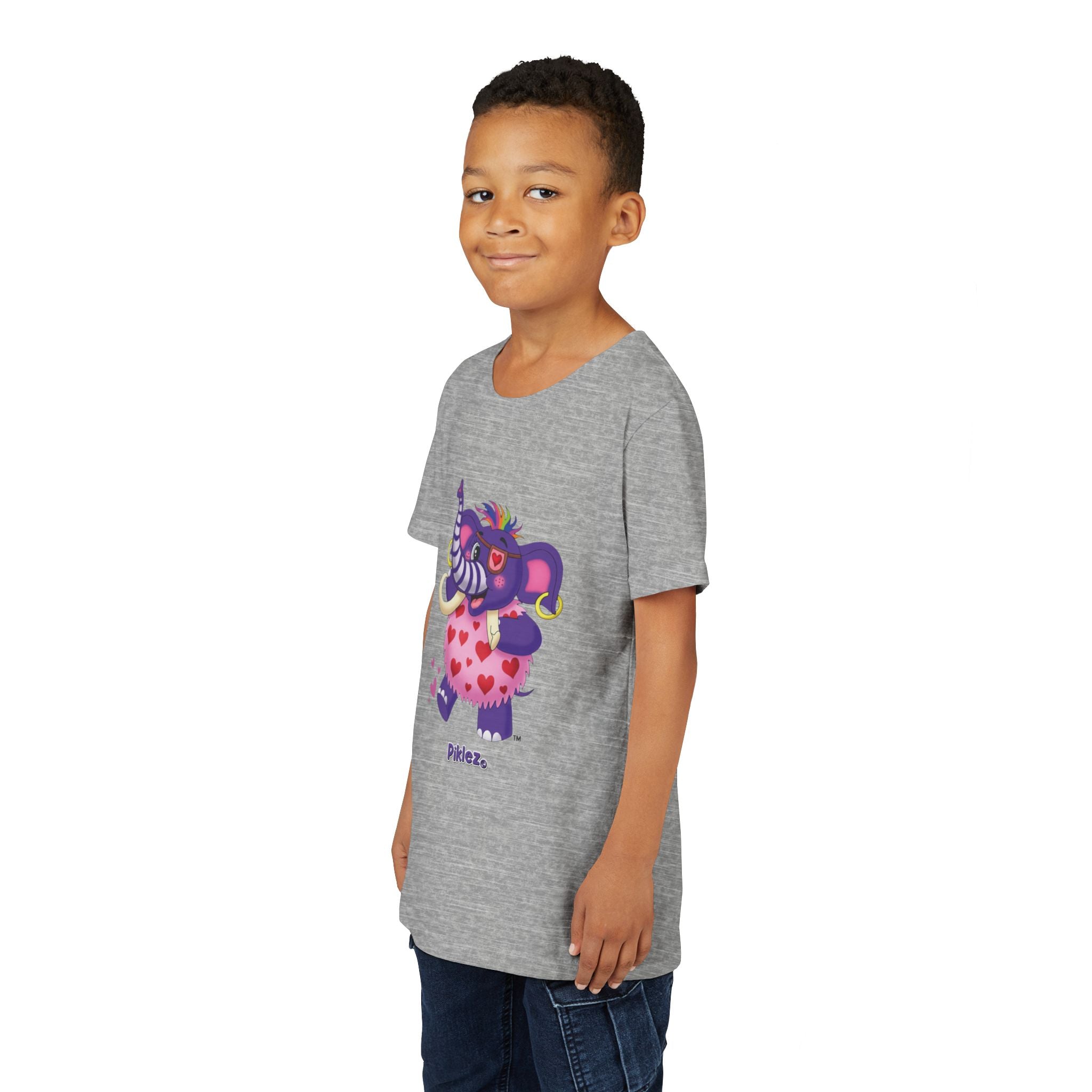 Piklez™ Youth Short Sleeve Tee – "Full of Love!" Graphic Shirt | Smile Universe Collection