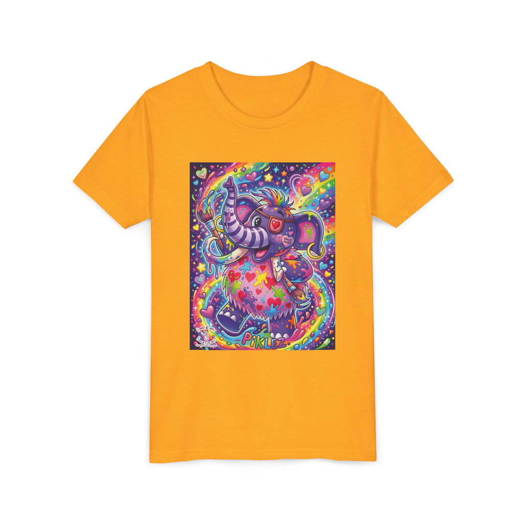 Piklez™ Youth Short Sleeve Tee – "Magic Paint!" Graphic Shirt | Smile Universe Collection