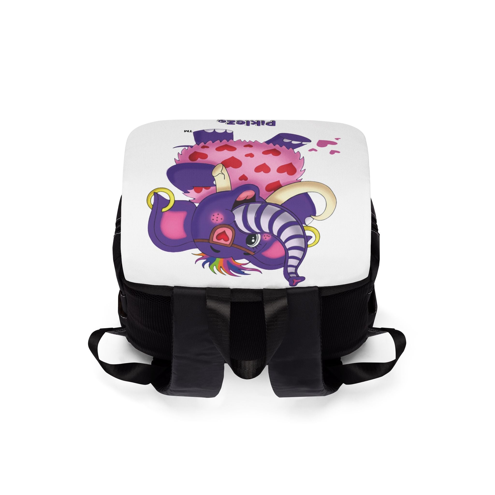 Piklez™ Unisex Casual Shoulder Backpack – "Full of Love!" Graphic | Smile Universe Collection