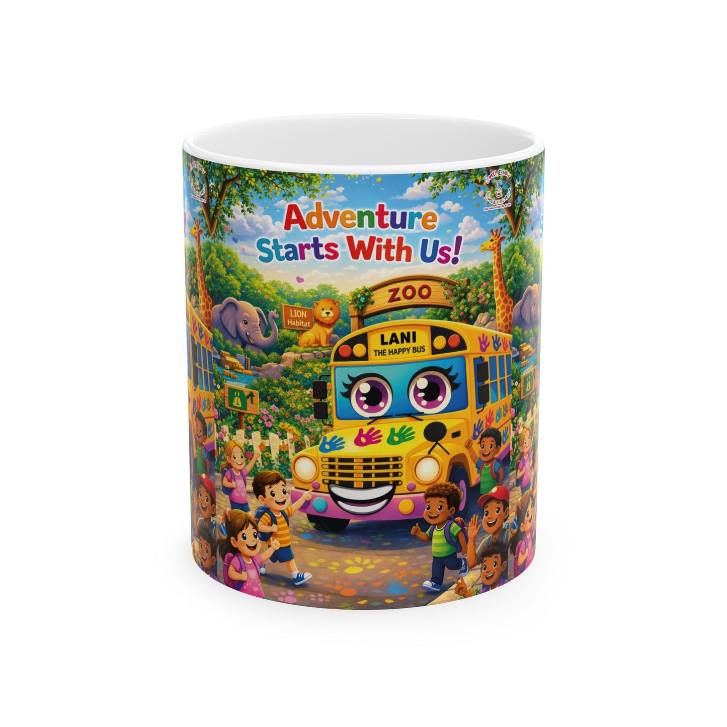 Lani™ Ceramic Mug (11oz & 15oz) – "Adventure Starts With Us!" Graphic