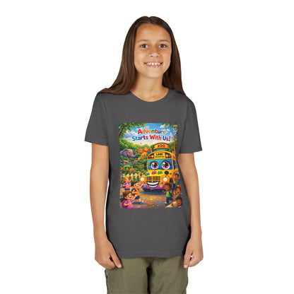 Lani™ Youth Short Sleeve Tee – "Adventure Starts With Us!" Graphic