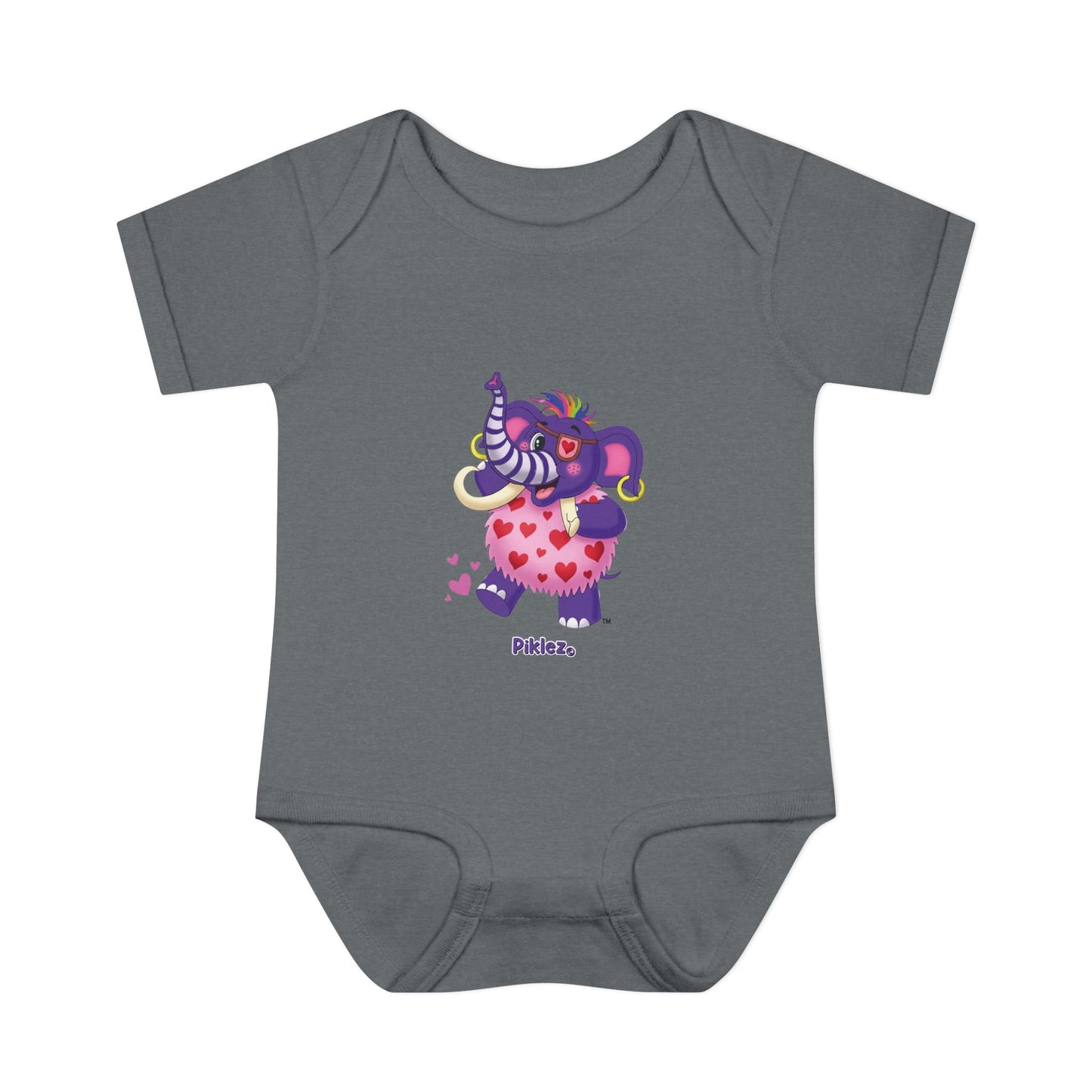 Piklez™ Infant Baby Rib Bodysuit – "Full of Love!" Graphic | Smile Universe Collection