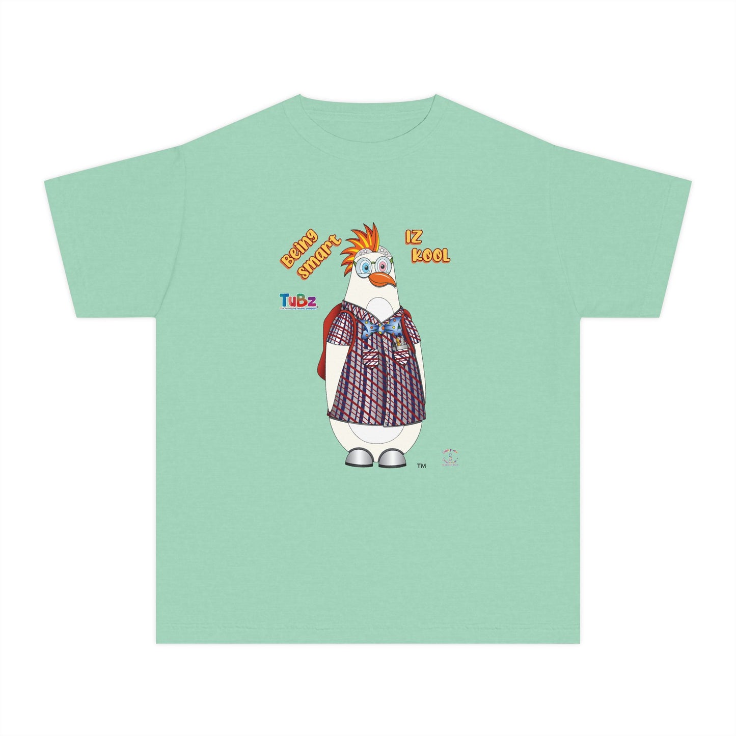 TuBz™ "Being Smart Iz Kool" Youth Graphic T-Shirt - Educational Kids Tee | TuBz4Kidz