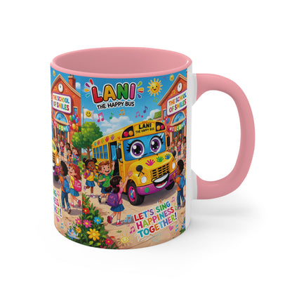 Lani™ Accent Mug – "Let's Sing Happiness Together!" Graphic