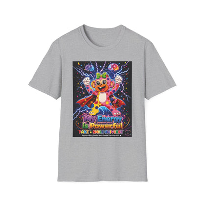 Panz™ Unisex Softstyle T-Shirt  for Adult– "My Energy is Powerful" Graphic Tee | Smile Universe Collection