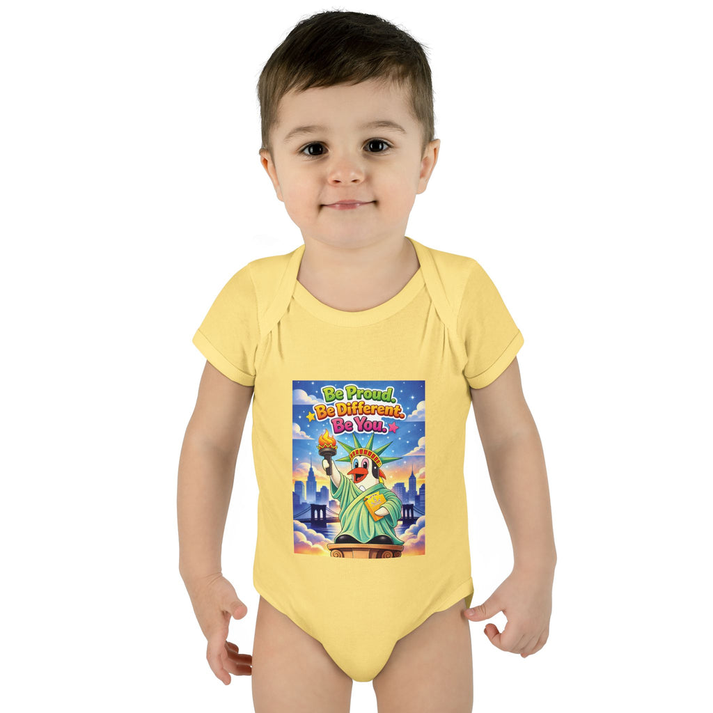 TuBz™ "Be Proud. Be Different. Be You." Infant Bodysuit - Inspirational Baby Onesie