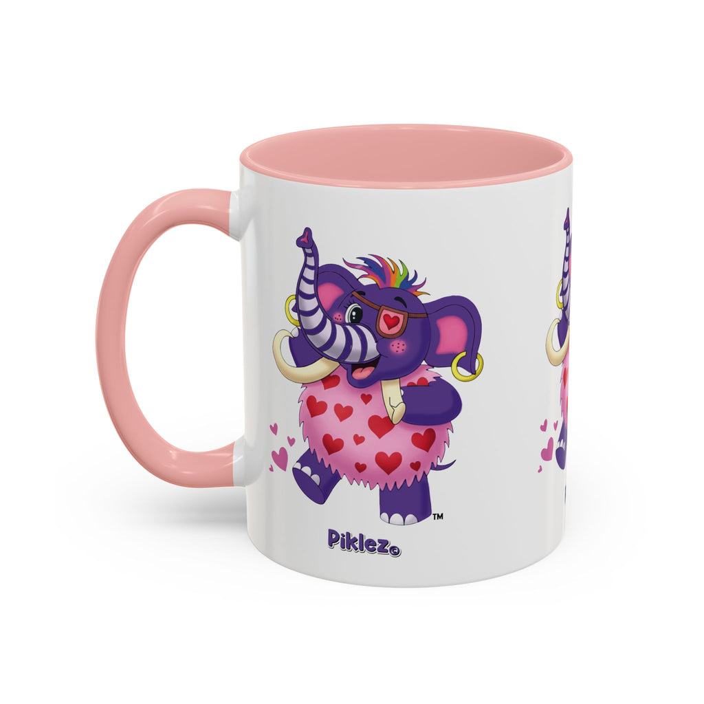 Piklez™ Accent Coffee Mug (11oz & 15oz) – "Full of Love!" Graphic | Smile Universe Collection
