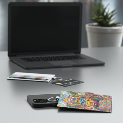 Lani™ Saffiano Leather Card Holder – "Where Being Different is CELEBRATED!" Graphic