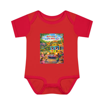 Lani™ Infant Baby Rib Bodysuit – "Adventure Starts With Us!" Graphic