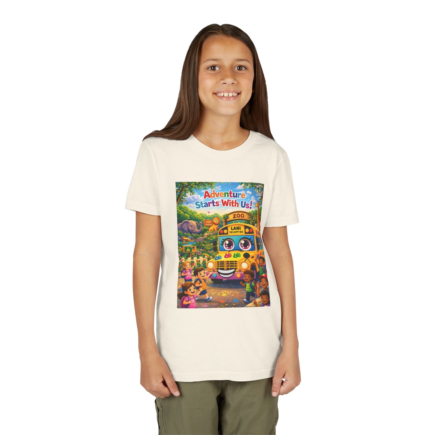 Lani™ Youth Short Sleeve Tee – "Adventure Starts With Us!" Graphic