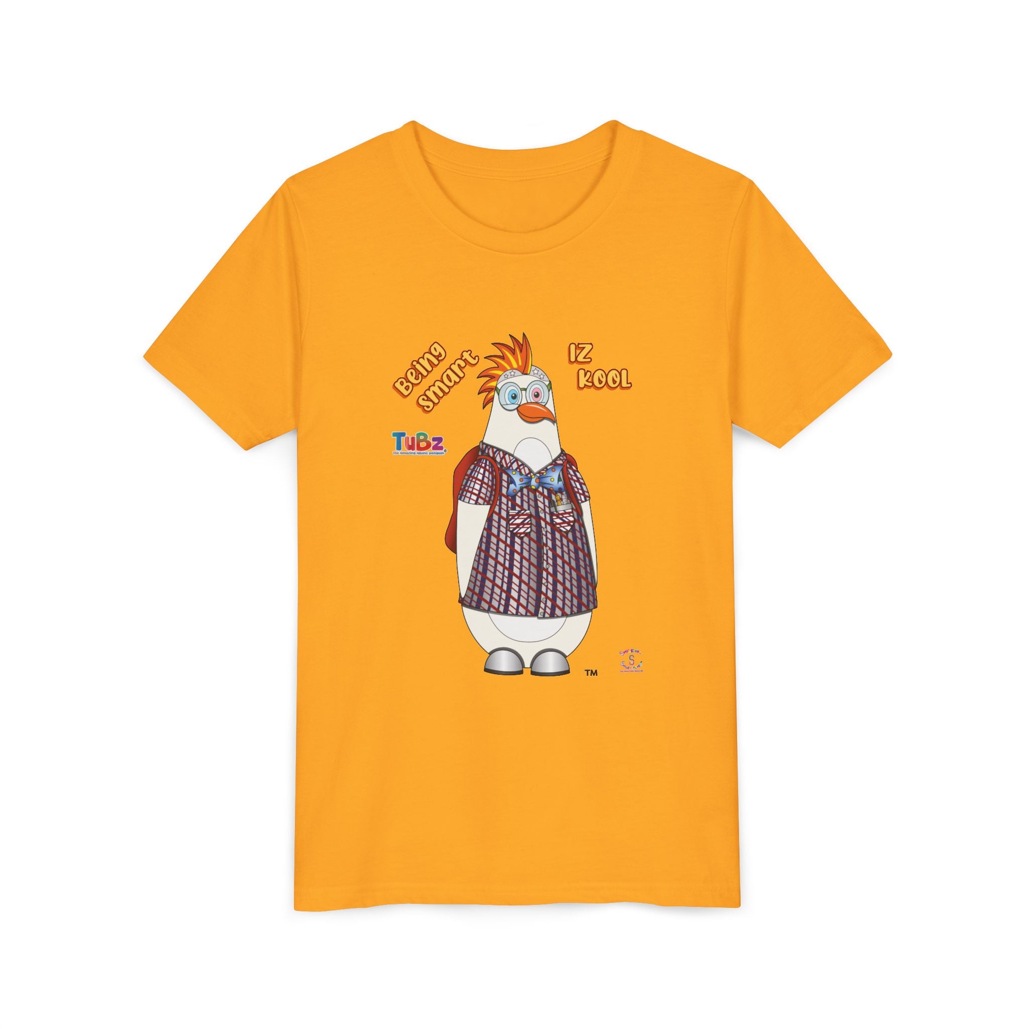 TuBz™ "Being Smart Iz Kool" Youth Graphic T-Shirt - Educational Kids Tee | TuBz4Kidz