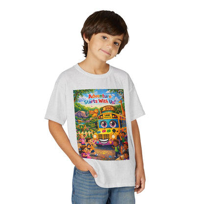 Lani™ Youth DryBlend® T-Shirt – "Adventure Starts With Us!" Graphic