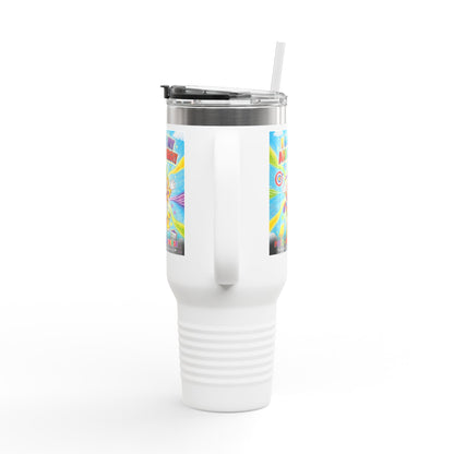 Potz™ Insulated Travel Mug 40oz – "I Guide My ADHD Energy!" Graphic Tumbler | Smile Universe Collection