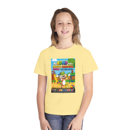 Potz™ Youth Midweight Tee – "My ADHD Means Always Dreaming, Highly Determined" Graphic Tee | Smile Universe Collection