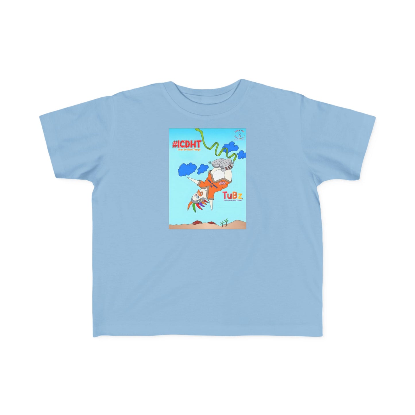 TuBz™ "I Can Do Hard Things" Toddler T-Shirt | Toddler's Fine Jersey Tee  - Positive Kids Graphic Tee