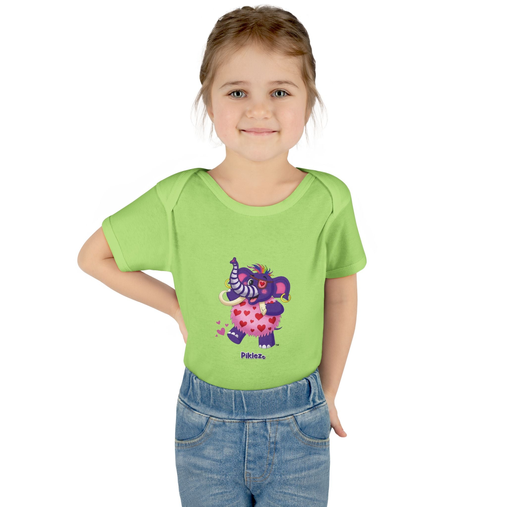 Piklez™ Infant Baby Rib Bodysuit – "Full of Love!" Graphic | Smile Universe Collection