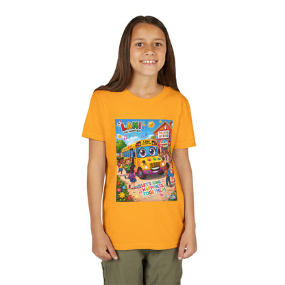 Lani™ Youth Short Sleeve Tee – "Let's Sing Happiness Together!" Graphic