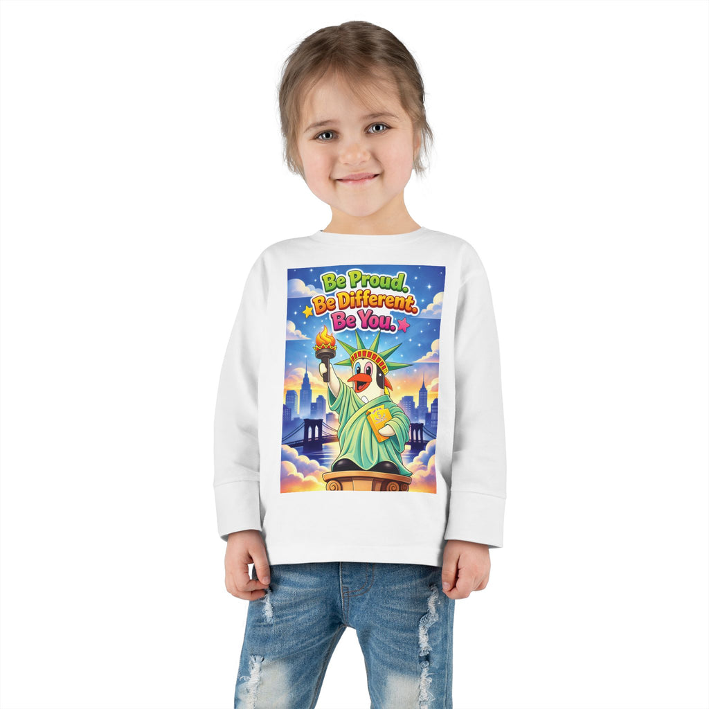 TuBz™ "Be Proud. Be Different. Be You." Toddler T- Shirt - Inspirational Kids Tee