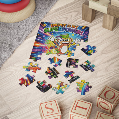 Potz™ Kids' Puzzle 30-Piece – "Energy is My Superpower!" Graphic Puzzle | Smile Universe Collection