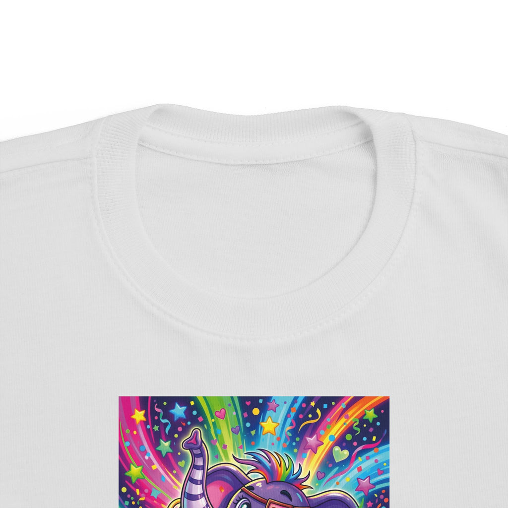 Piklez™ Toddler's Fine Jersey Tee – "Born to Celebrate!" Graphic Shirt | Smile Universe Collection