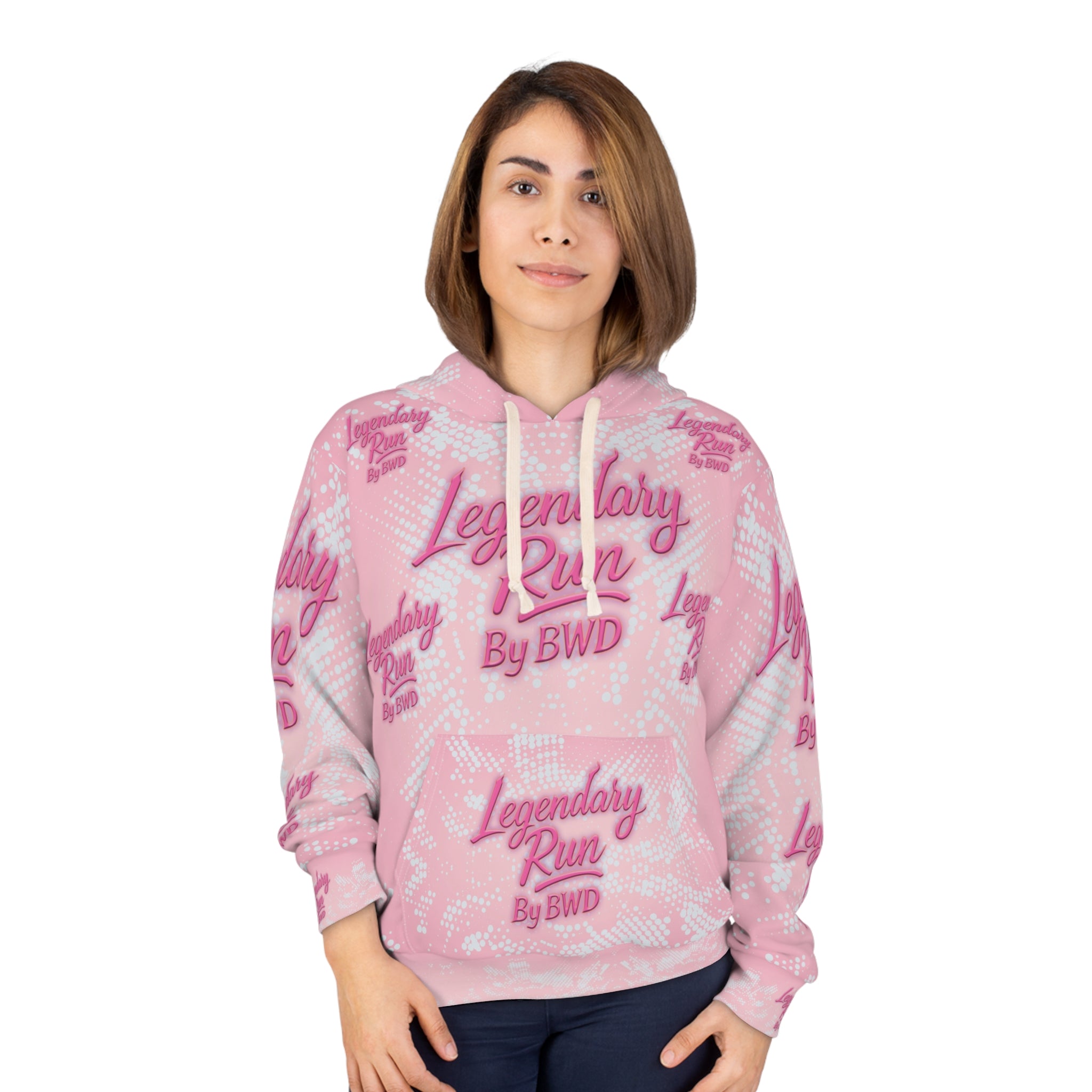 Legendary Run All-Over Print Hoodie — Pullover