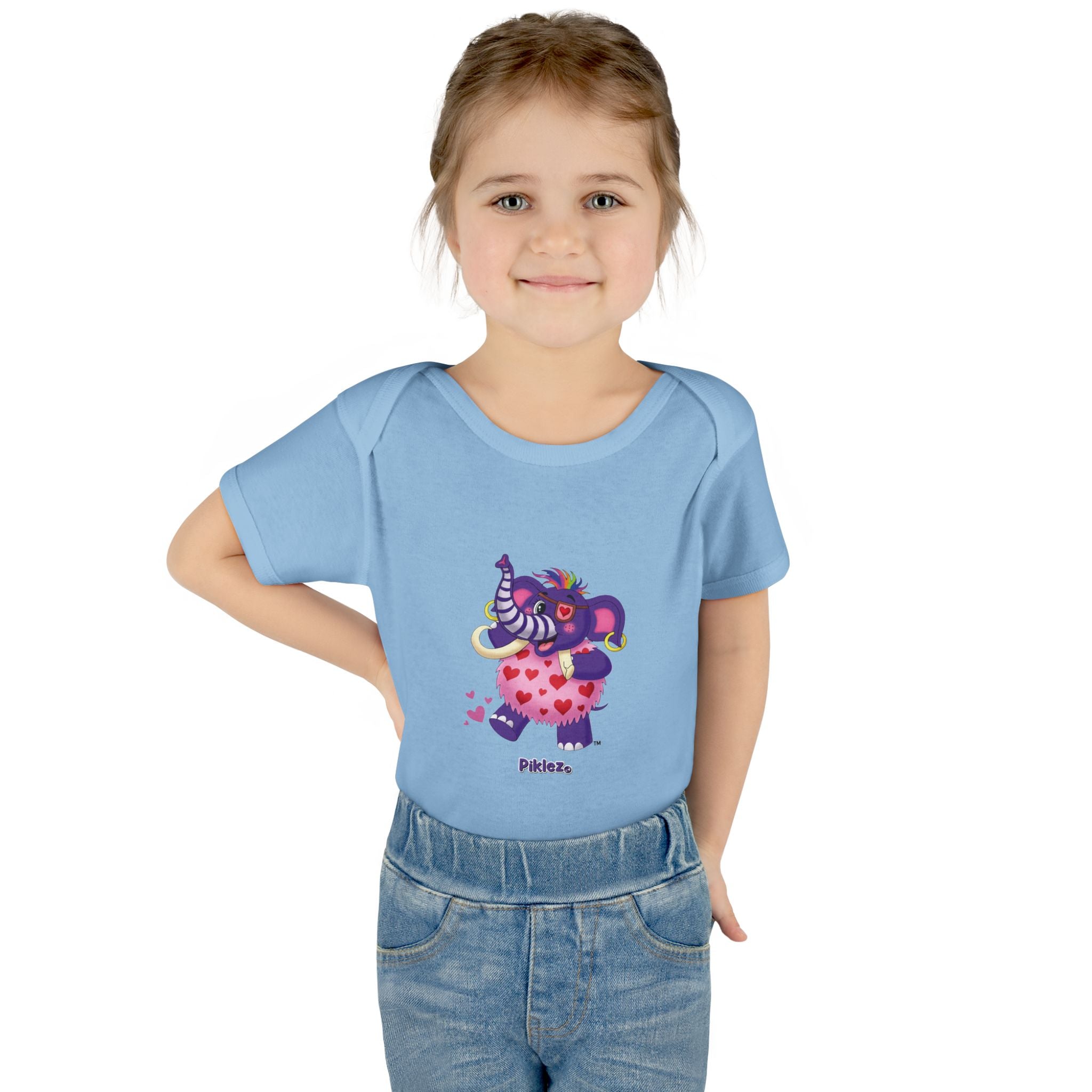 Piklez™ Infant Baby Rib Bodysuit – "Full of Love!" Graphic | Smile Universe Collection