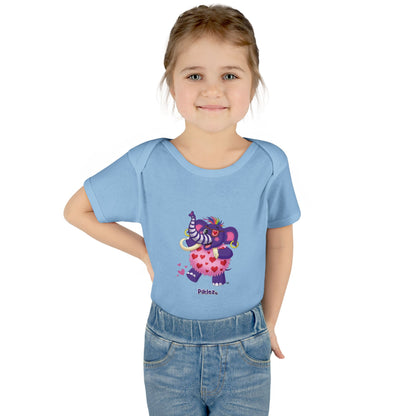 Piklez™ Infant Baby Rib Bodysuit – "Full of Love!" Graphic | Smile Universe Collection