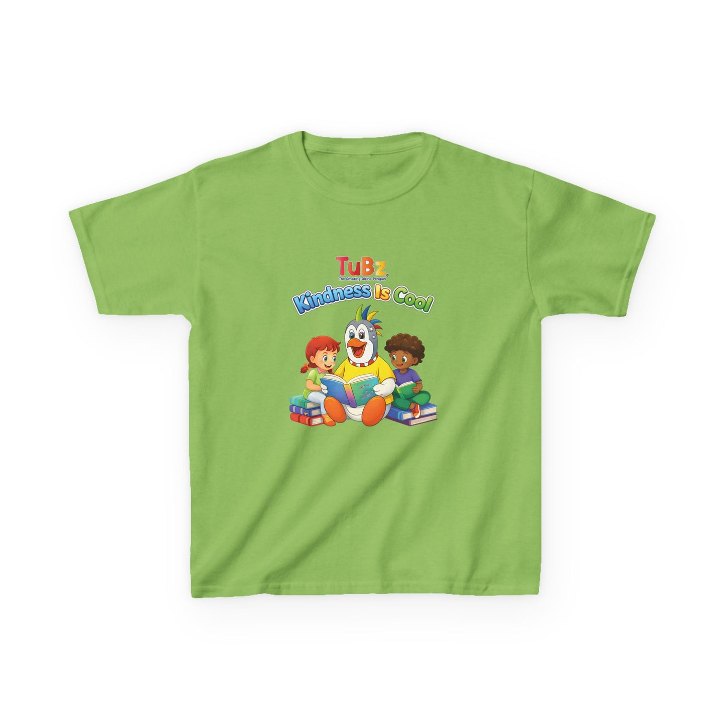 TuBz™ "Kindness Is Cool" Kids T-Shirt - Positive Message Graphic Tee | Smile Universe TuBz4Kidz