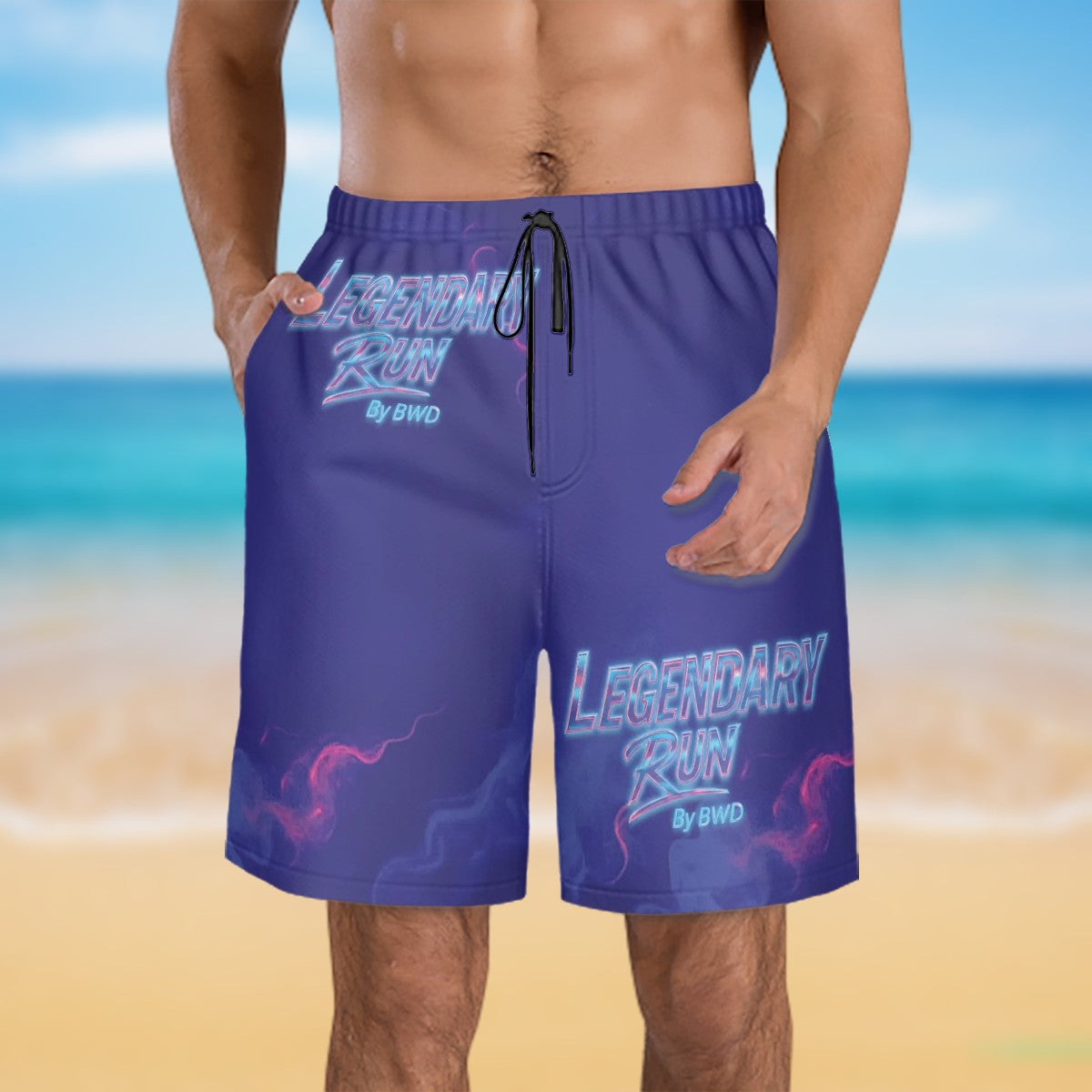BWD Purple Haze 1’s - Men’s AOP Streetwear Shorts (First Edition)