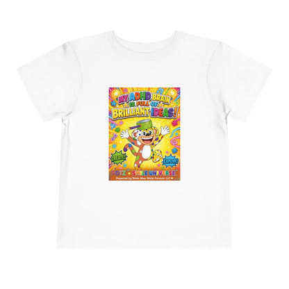 Potz™ Toddler Short Sleeve Tee – "My ADHD Brain is Full of Brilliant Ideas!" Graphic Tee | Smile Universe Collection