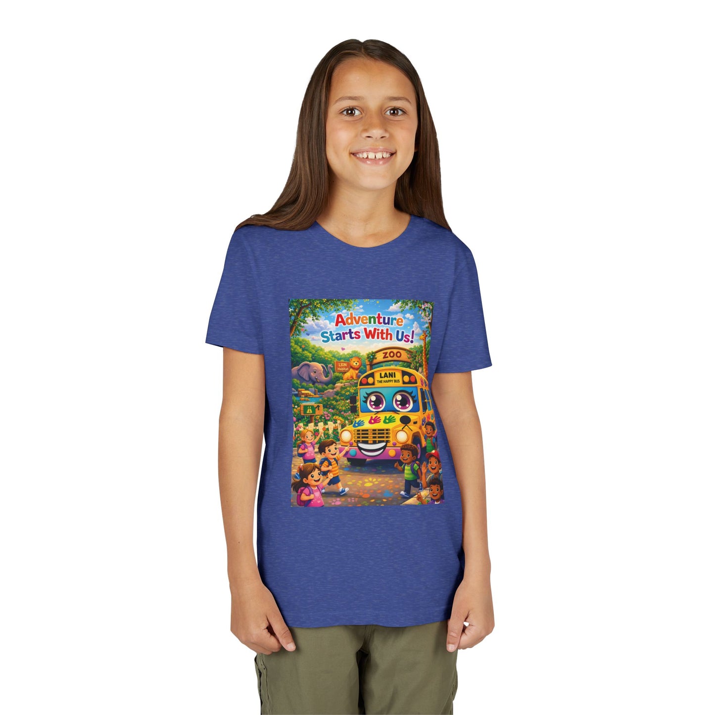 Lani™ Youth Short Sleeve Tee – "Adventure Starts With Us!" Graphic