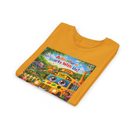 Lani™ Youth Short Sleeve Tee – "Adventure Starts With Us!" Graphic