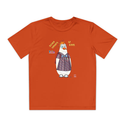 TuBz™ "Being Smart Iz Kool" Youth Competitor T- Shirt - Character Dress-Up Graphic Tee