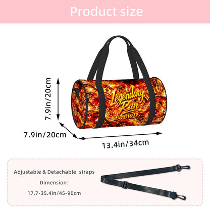 BWD Legendary Run™ AOP Mini Duffle Bag — Golden Flame