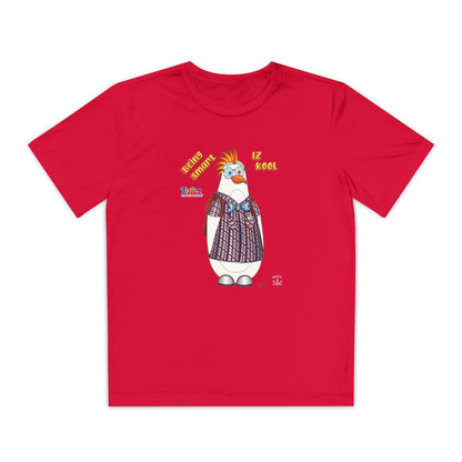 TuBz™ "Being Smart Iz Kool" Youth Competitor T- Shirt - Character Dress-Up Graphic Tee