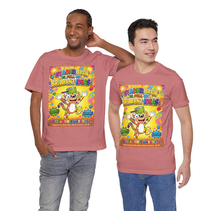 Potz™ Unisex Jersey Short Sleeve Tee – "My ADHD Brain is Full of Brilliant Ideas!" Graphic Tee | Smile Universe Collection