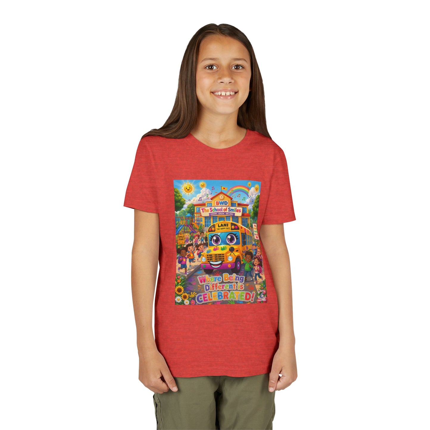 Lani™ Youth Short Sleeve Tee – "Where Being Different is CELEBRATED!" Graphic Shirt