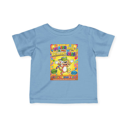 Potz™ Infant Fine Jersey Tee – "My ADHD Brain is Full of Brilliant Ideas!" Graphic Tee | Smile Universe Collection