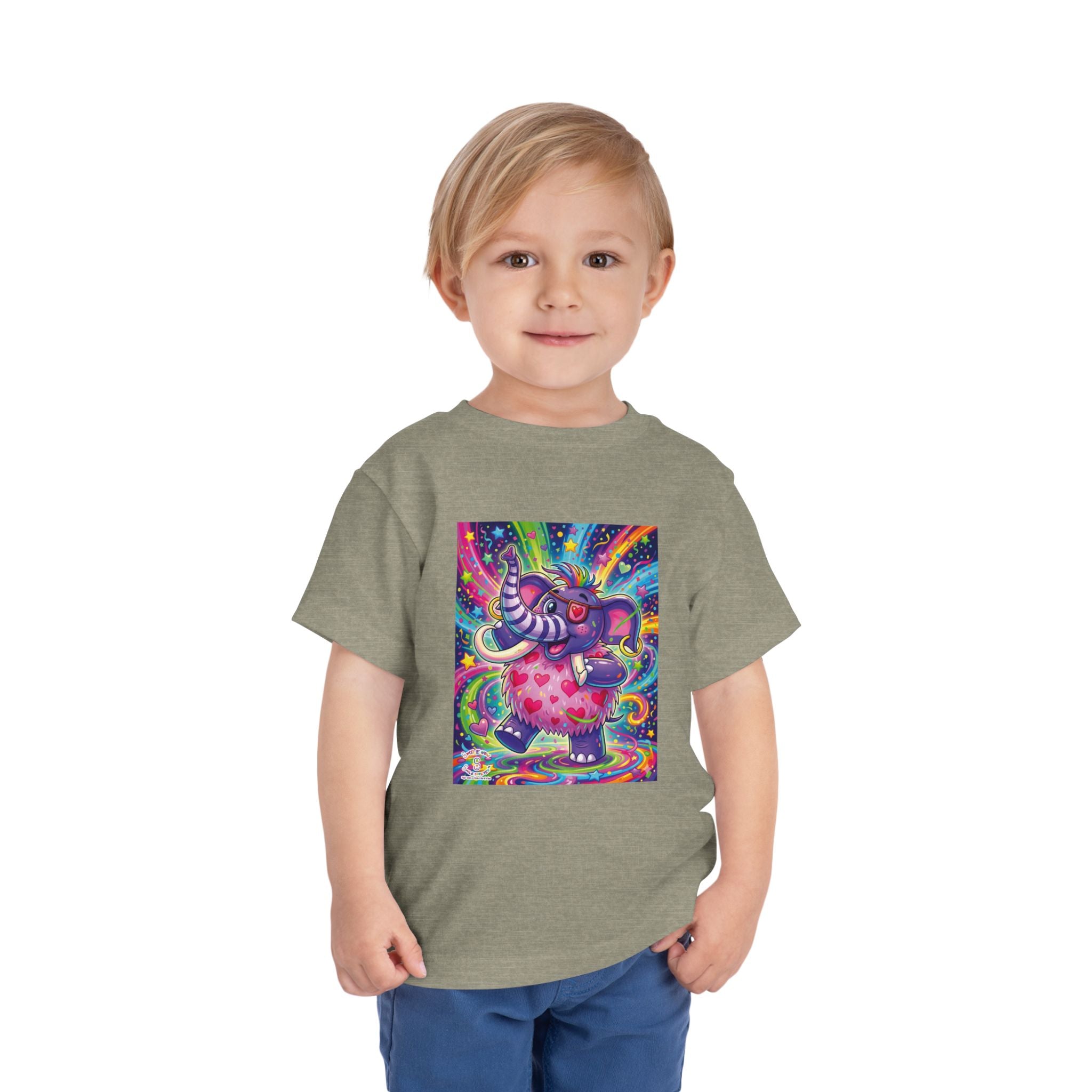 Piklez™ Toddler Short Sleeve Tee – "Born to Celebrate!" Graphic Shirt | Smile Universe Collection