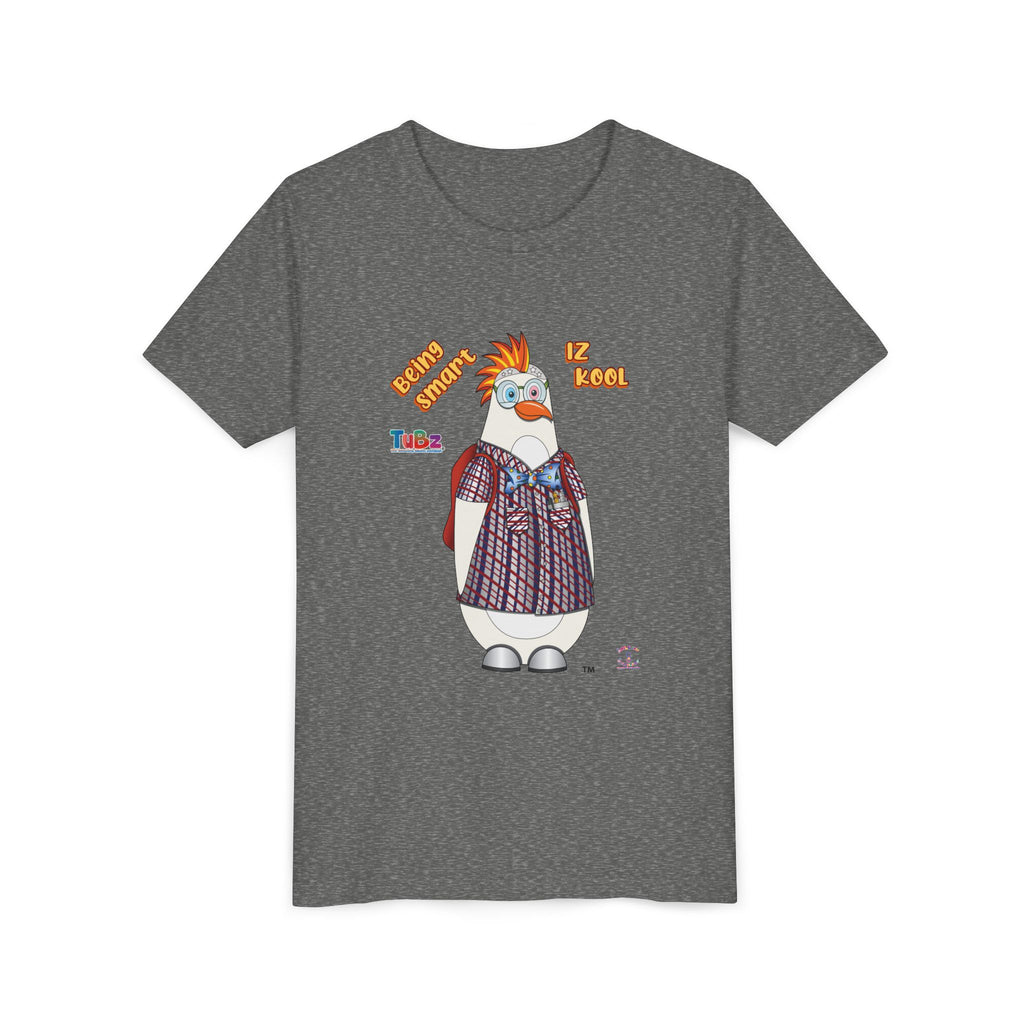 TuBz™ "Being Smart Iz Kool" Youth Graphic T-Shirt - Educational Kids Tee | TuBz4Kidz