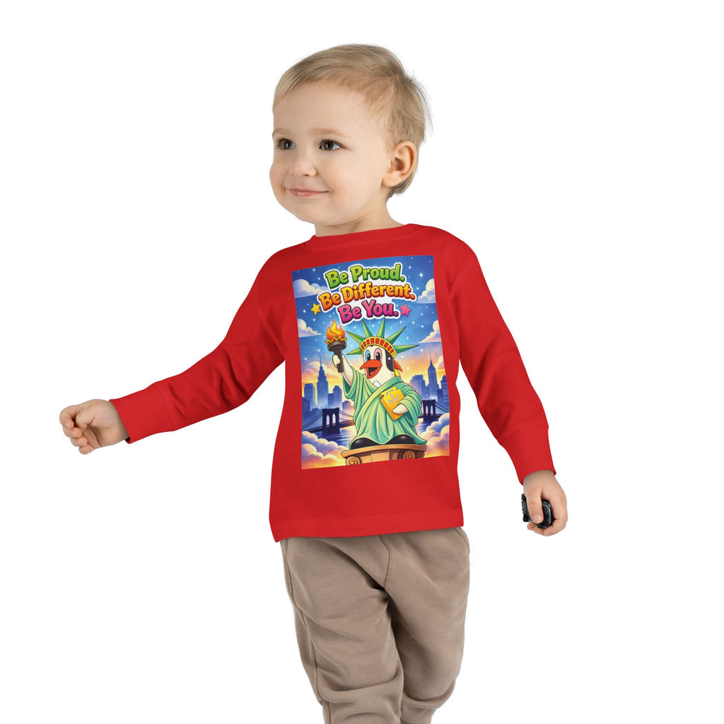 TuBz™ "Be Proud. Be Different. Be You." Toddler T- Shirt - Inspirational Kids Tee