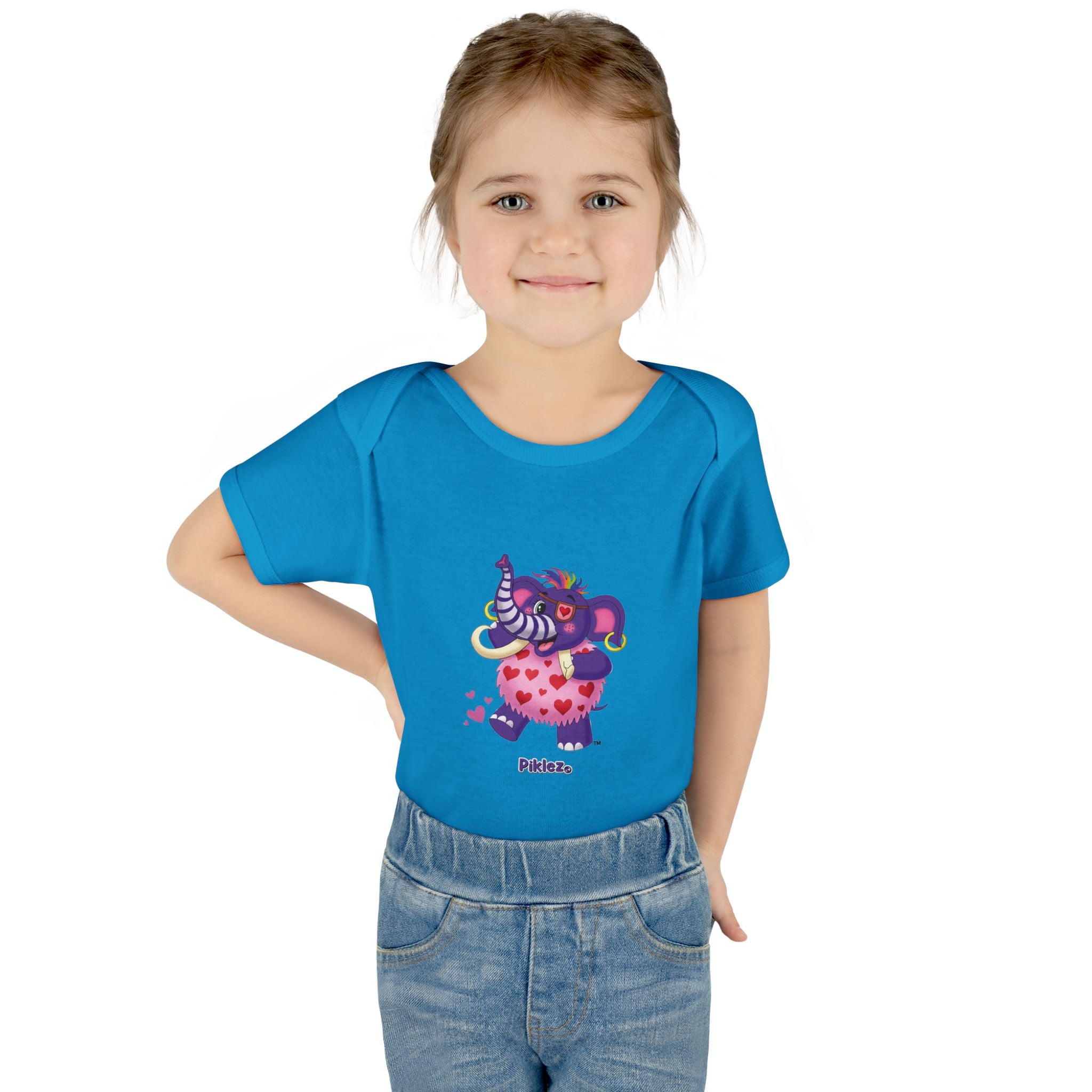 Piklez™ Infant Baby Rib Bodysuit – "Full of Love!" Graphic | Smile Universe Collection