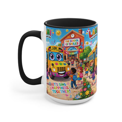 Lani™ Accent Mug – "Let's Sing Happiness Together!" Graphic