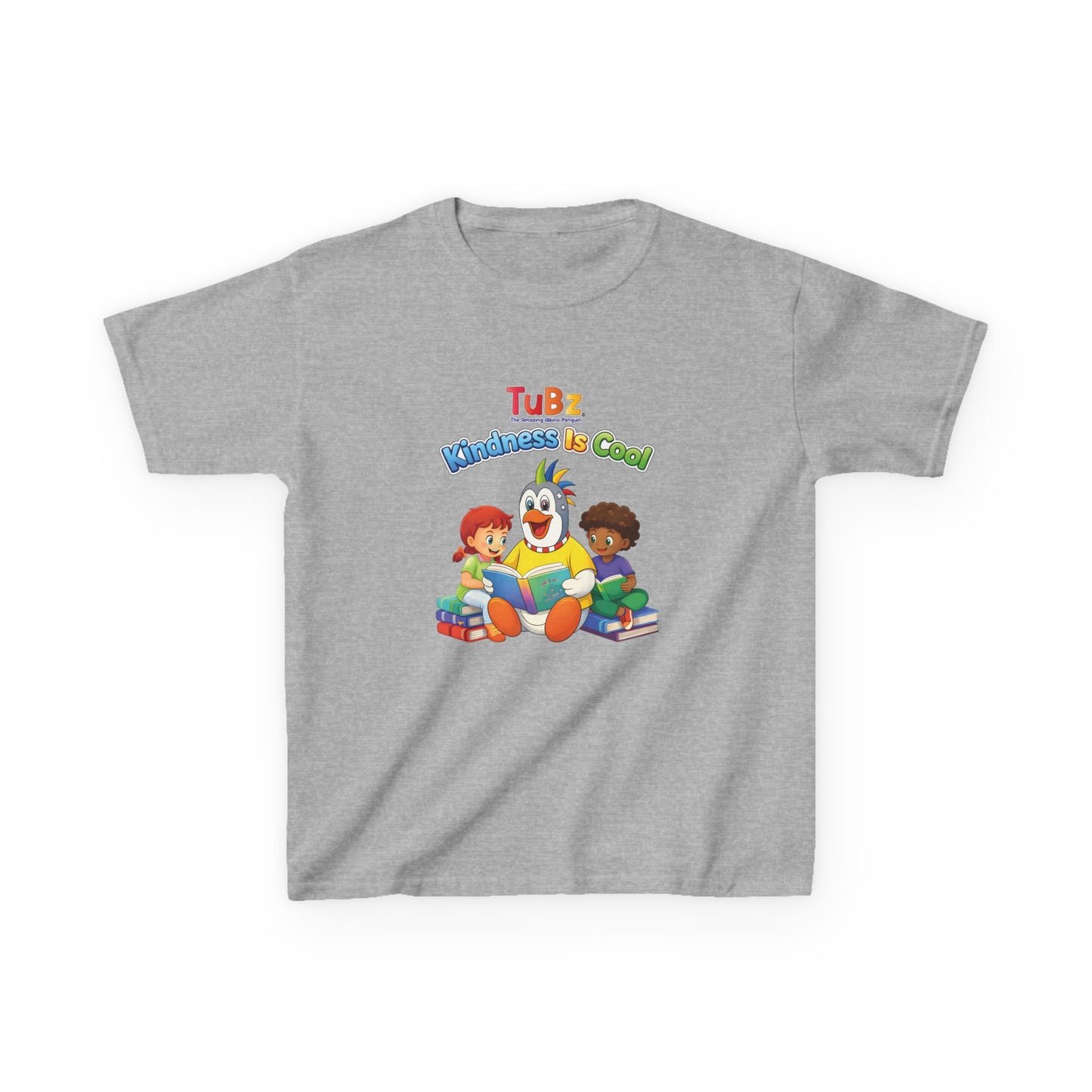 TuBz™ "Kindness Is Cool" Kids T-Shirt - Positive Message Graphic Tee | Smile Universe TuBz4Kidz
