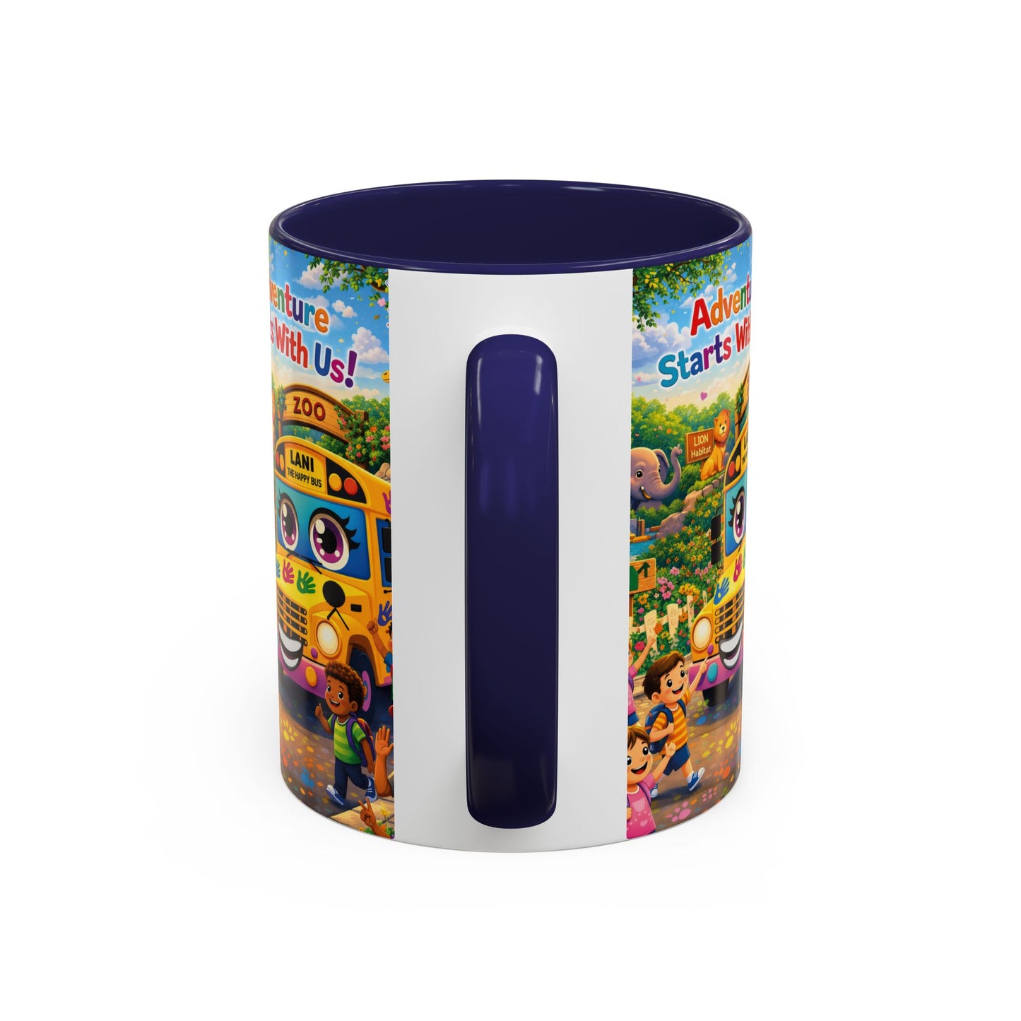 Lani™ Accent Coffee Mug (11oz & 15oz) – "Adventure Starts With Us!" Graphic