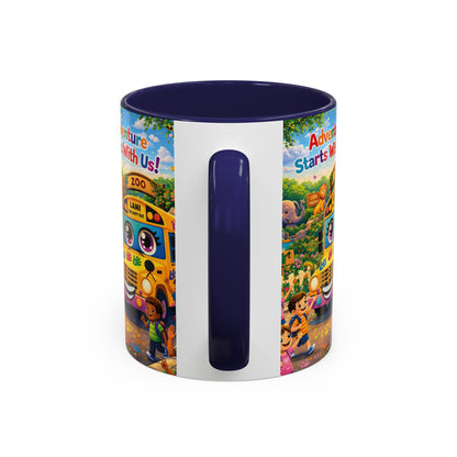 Lani™ Accent Coffee Mug (11oz & 15oz) – "Adventure Starts With Us!" Graphic