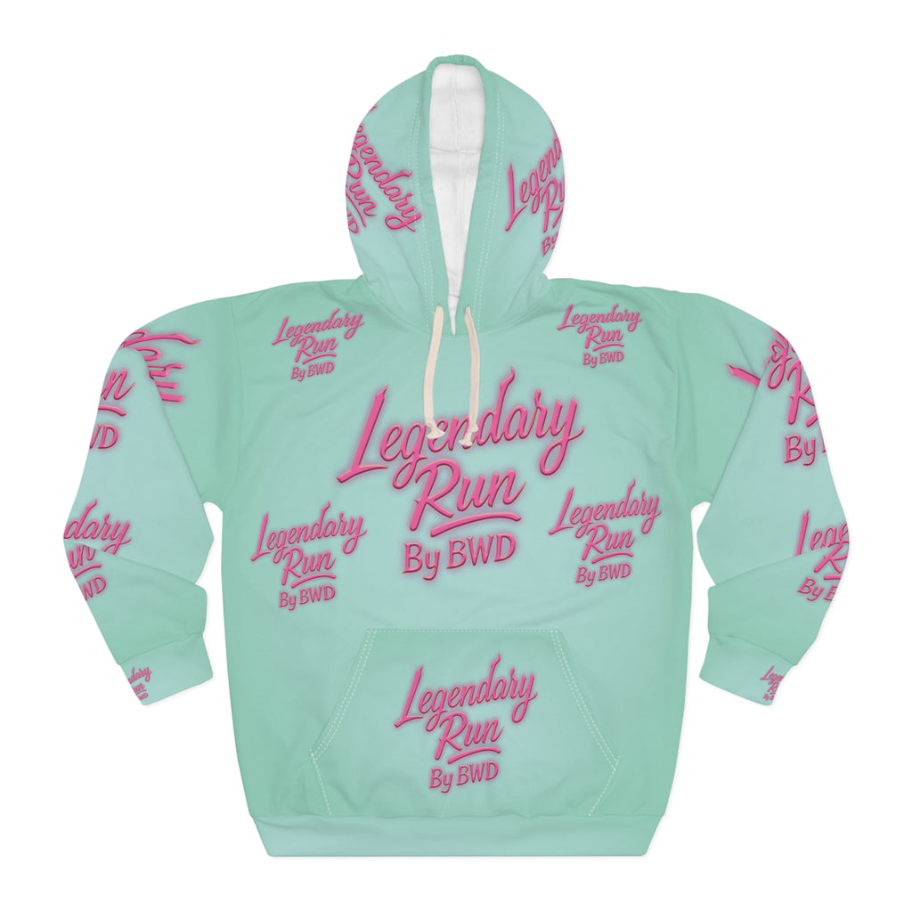Legendary Run All-Over Print Hoodie — Pullover