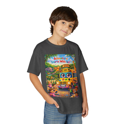 Lani™ Youth DryBlend® T-Shirt – "Adventure Starts With Us!" Graphic