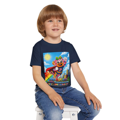 Panz™ Heavy Cotton™ Toddler T-Shirt – "My Autism is My Superpower" Graphic | Smile Universe Collection